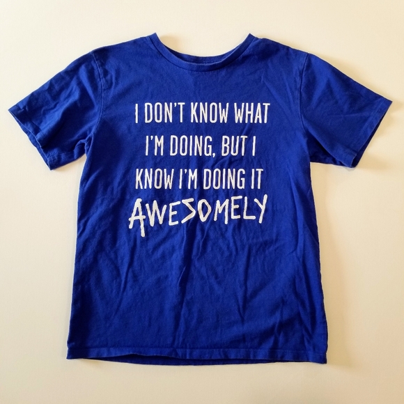 children's royal blue t shirt